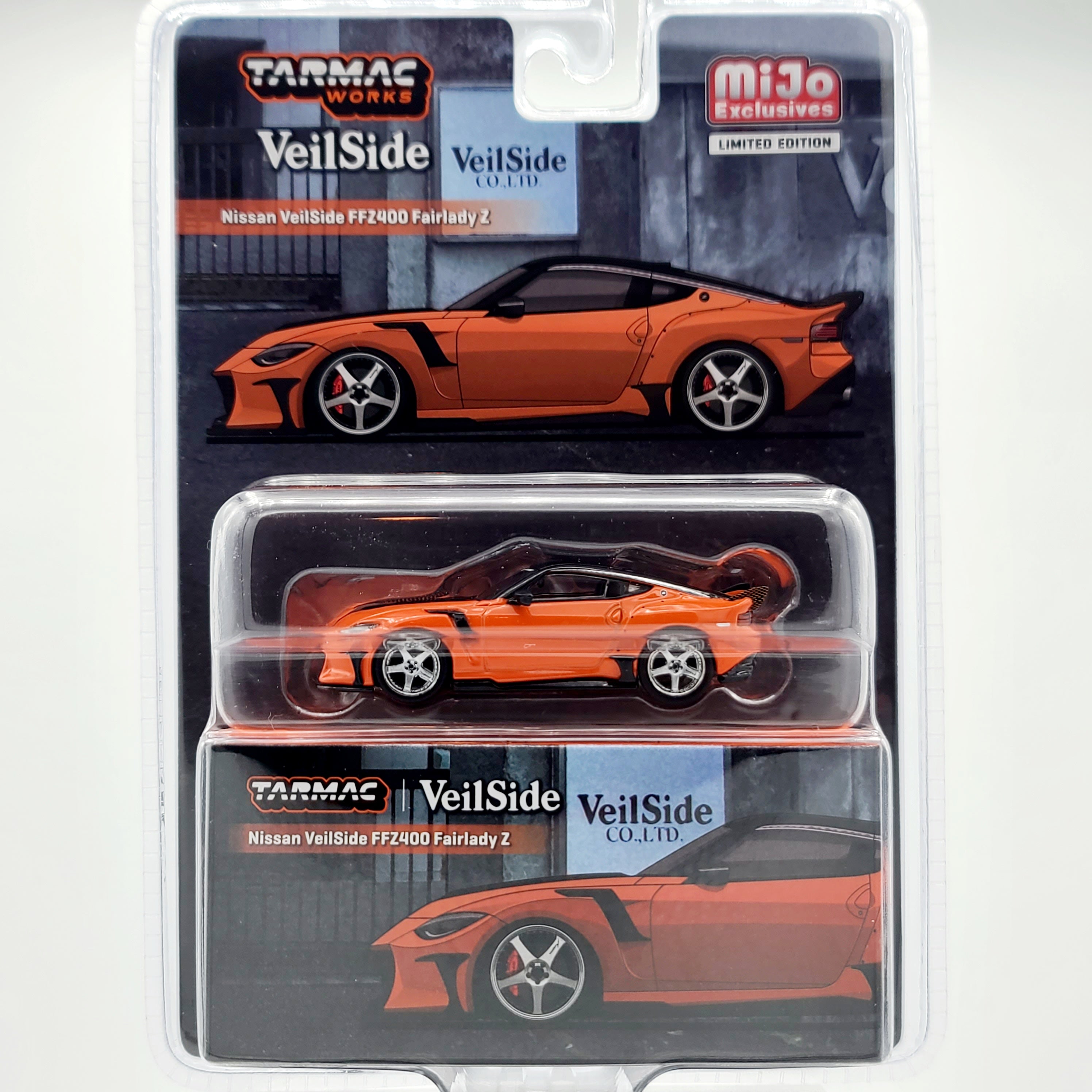 Tarmac Works Nissan Veilside FFZ400 Fairlady Z - 1:64, Orange (2025 Global64 - MiJo Exclusives - Limited Edition)